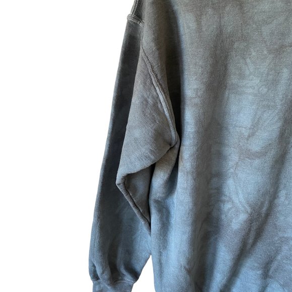 Tie Dye White Rabbit Graphic Sweatshirt Green Bluish Grey Lightweight Sz Md - Picture 7 of 15